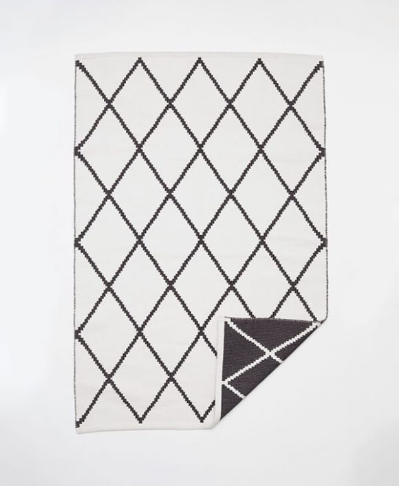 Two-Sided Rhombus Pattern Carpet