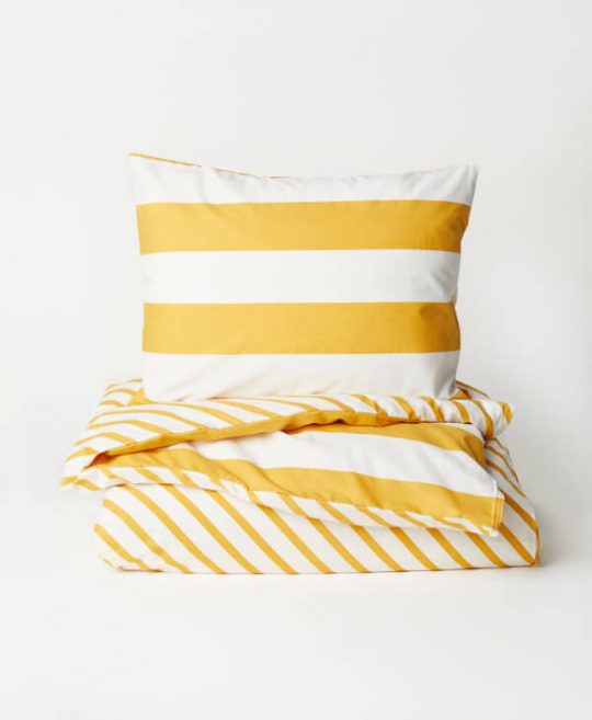 Yellow Stripes Bed Linen